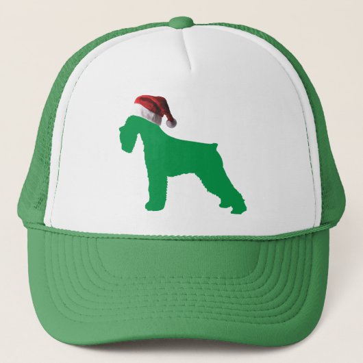 Christmas Schnauzer Truckerkappe (Vorderseite)