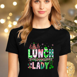 Christmas School Lunch Lady T-Shirt Tri-Blend Shirt