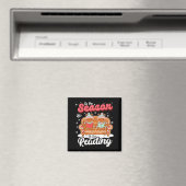 Christmas School Teacher Retro Librarian Groovy Xm Magnet (In Situ (Geschirrspüler))