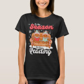 Christmas School Teacher Retro Librarian Groovy Xm T-Shirt (Vorderseite)