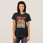 Christmas School Teacher Retro Librarian Groovy Xm T-Shirt (Vorne ganz)