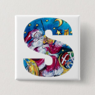 CHRISTMAS-SCHREIBEN / INSPIRIERT SANTA-MONOGRAMM BUTTON
