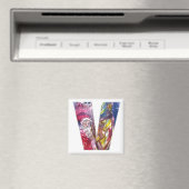 CHRISTMAS / SCHREIBEN / SANTA SPIELHARP MAGNET (In Situ (Geschirrspüler))