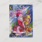 CHRISTMAS / SCHREIBEN / SANTA SPIELHARP VISITENKARTE (Rückseite)