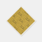 CHRISTMAS Schwarzes nahtloses Muster mit LINES Serviette (Ecke)