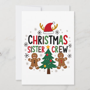 Christmas-Schwestern-Crew Festive Lebkuchenfreunde Einladung