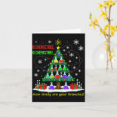 Christmas Science Teacher 67 Meme Santa Oh Chemist Karte (Gelbe Blume)