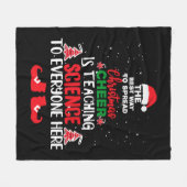 Christmas Science Teachers , Funny Teachers Fleecedecke (Vorderseite (Horizontal))