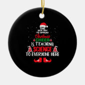 Christmas Science Teachers , Funny Teachers Keramik Ornament (Vorne)