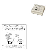 Christmas Scooter Neue Addres Rücksendeadresse Bri Gummistempel (Stempel)