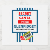 Christmas Scotch Whiskey Label Alkoholflaschenetikett (Einzelnes Label)