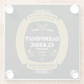 Christmas Scotch Whiskey Label Glasuntersetzer (Rückseite)