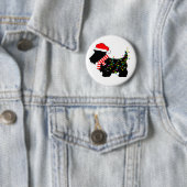Christmas Scottie Dog mit Licht Button (Beispiel)