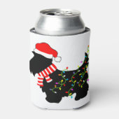 Christmas Scottie Dog mit Licht Dosenkühler (Kanne Vorderseite)