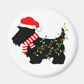 Christmas Scottie Dog mit Licht Magnet (Vorne)