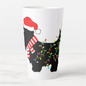 Christmas Scottie Dog mit Licht Milchtasse (Vorderseite)