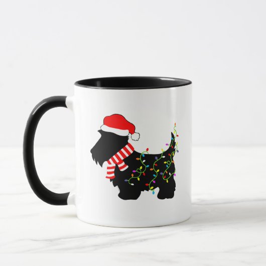 Christmas Scottie Dog mit Licht Tasse (Links)