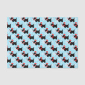 Christmas Scottie Dogs Pattern Seidenpapier (Vorderseite)
