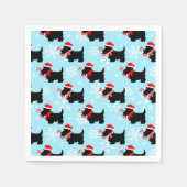 Christmas Scottie Dogs Pattern Serviette (Vorderseite)