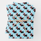 Christmas Scottie Dogs Pattern Wrapping Paper Shee Geschenkpapier Set (Beispiel)
