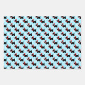 Christmas Scottie Dogs Pattern Wrapping Paper Shee Geschenkpapier Set (Vorderseite 3)