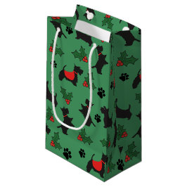Christmas Scottie Geschenktasche Dog Holiday Kleine Geschenktüte