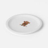 Christmas Scottish Highland Cow Classic T - Shirt Pappteller (Schrägansicht)