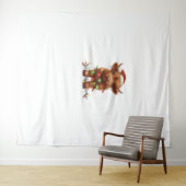 Christmas Scottish Highland Cow Classic T - Shirt Wandteppich (Beispiel (Horizontal))