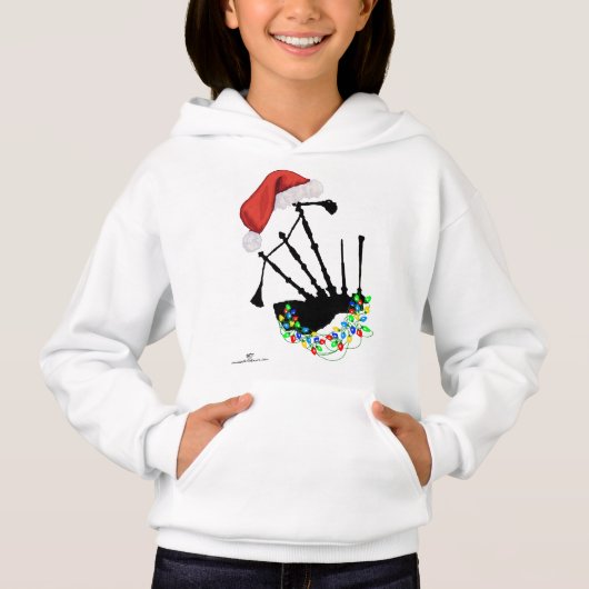 Christmas Scottish Highland Dancer Hoodie (Vorderseite)