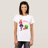Christmas Scottish Highland Dancer T-Shirt (Vorne ganz)