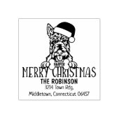Christmas Scottish Terrier Dog Rücksendeadresse Gummistempel (Prägung)