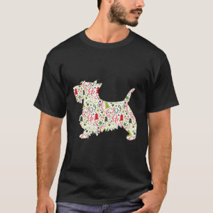 Christmas Scottish Terrier Dog Wrapping Pa T-Shirt