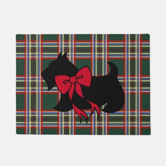 Christmas Scottish Terrier Doormat Fußmatte (Vorderseite)