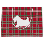 Christmas Scottish Terrier Gift Bag Große Geschenktüte (Vorderseite)
