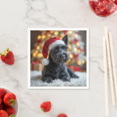 Christmas Scottish Terrier On Fur Serviette (Beispiel)