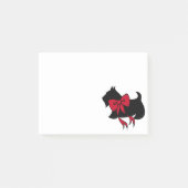 Christmas Scottish Terrier Post It Notes Geschenk Post-it Klebezettel (Vorderseite)