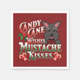 Christmas Scottish Terrier Scottie Dog Decoupage Serviette