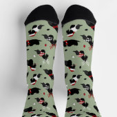 Christmas Scottish Terrier Socken (Oben)