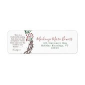 CHRISTmas Scripture Wreath-Rücksendeadresse (Vorne)