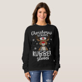 Christmas Scrubs Rubber Gloves  Nursing Christmas Sweatshirt (Vorne ganz)