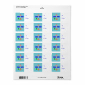 Christmas Sea Creations Personal Present Tag Adressaufkleber (Vorne)