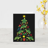 Christmas Sea Turtle Gift Co Karte (Gelbe Blume)