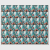 Christmas Sea Turtle With Candy Canes Geschenkpapier (Flach)