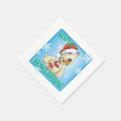 Christmas Sealyham Terrier Napkins Serviette (Ecke)