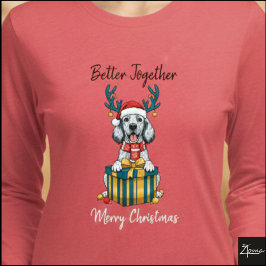 Christmas Setter Roaned Reindeer Gift Graphic Tri-Blend Shirt