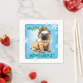 Christmas Shar-Pei Serviette (Beispiel)