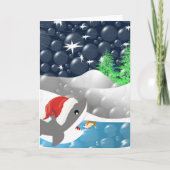 Christmas Shark Feiertagskarte (Vorderseite)