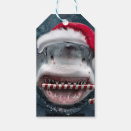 Christmas Shark Geschenkanhänger