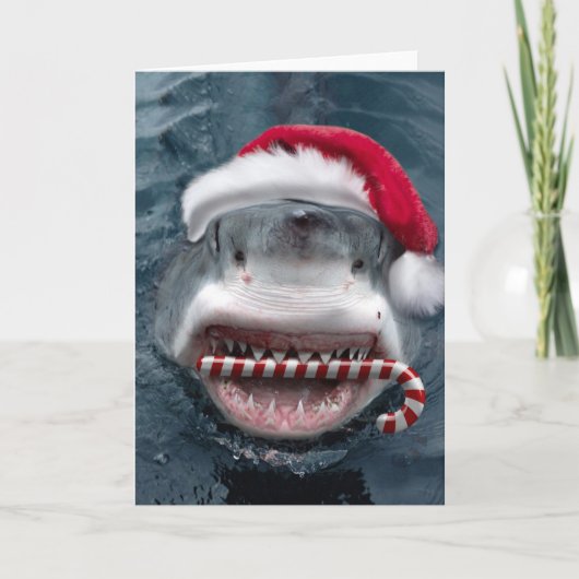 Christmas Shark Karte (Vorderseite)