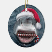 Christmas Shark Keramik Ornament (Links)